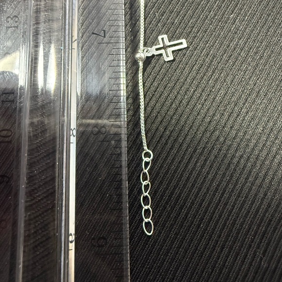 Anklet cross charm 9" - Picture 3 of 3